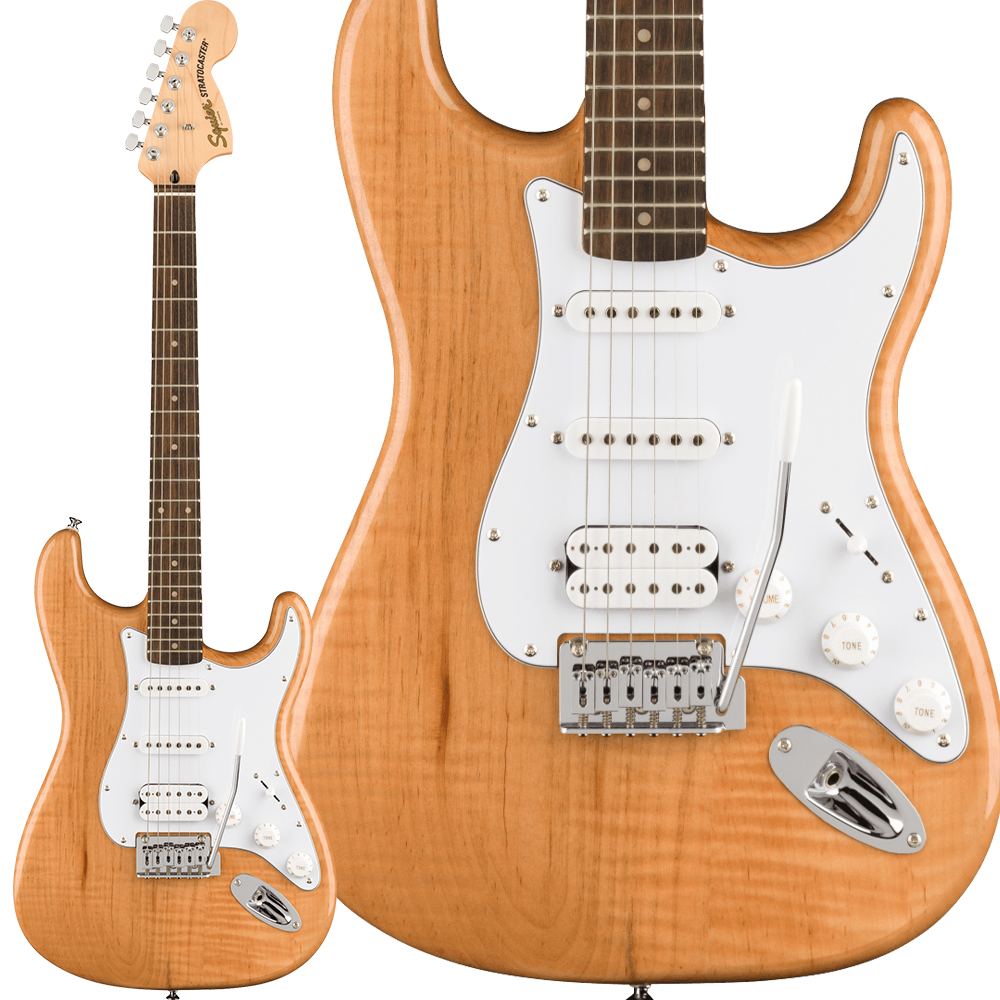 Squier by Fender FSR Affinity Series Stratocaster HSS Natural エレキギター  ストラトキャスター スクワイヤー / スクワイア 【 長野Ｋ’ｓスクエア店】