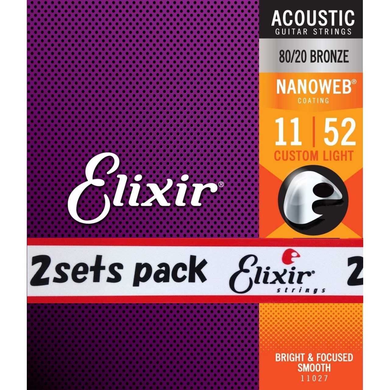 ☆新品☆　Elixirアコースティックギター弦 Lightゲージ 5セット