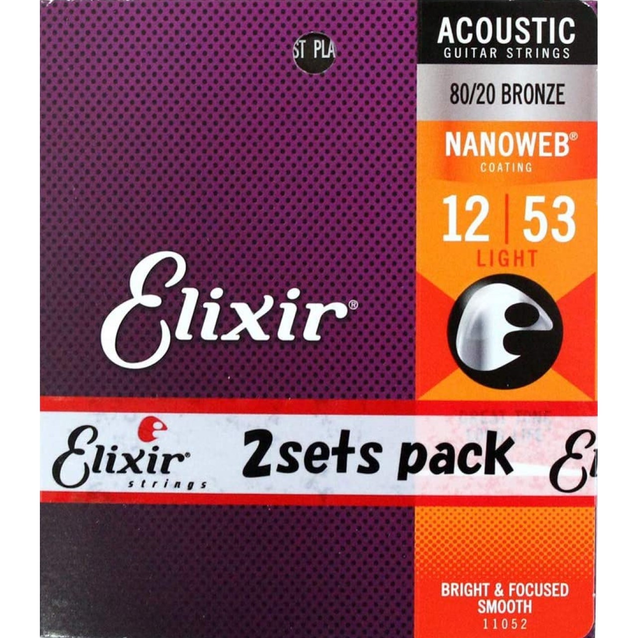 Elixir 11052-2set pack N #11052 2個セット アコースティックギター弦