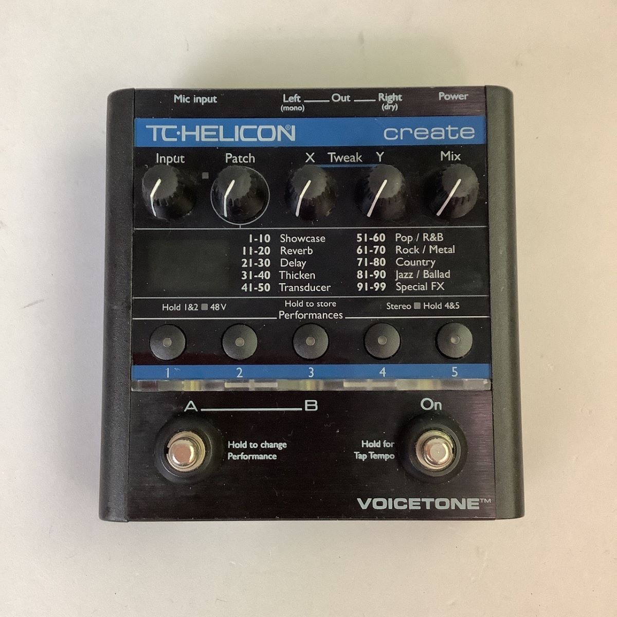 TC・HELICON VOICETONE create ボーカル用エフェクター - エフェクター