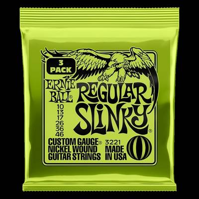 ERNiE BALL (アーニーボール)3223 SuperSlinky【3セットパック】エレキ