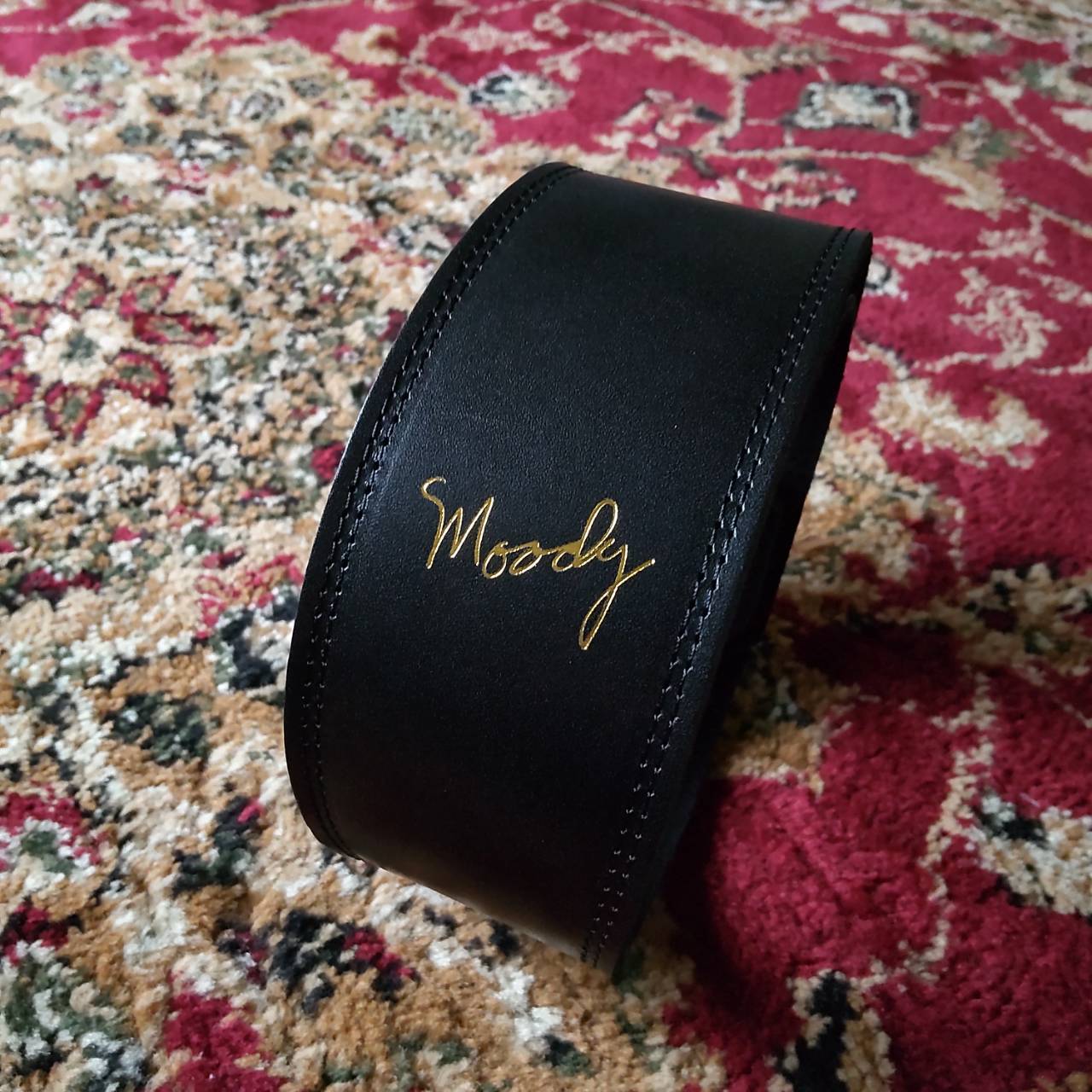 MoodyLeatherStrap Leather＆Suede 2.5Standard Black/Black