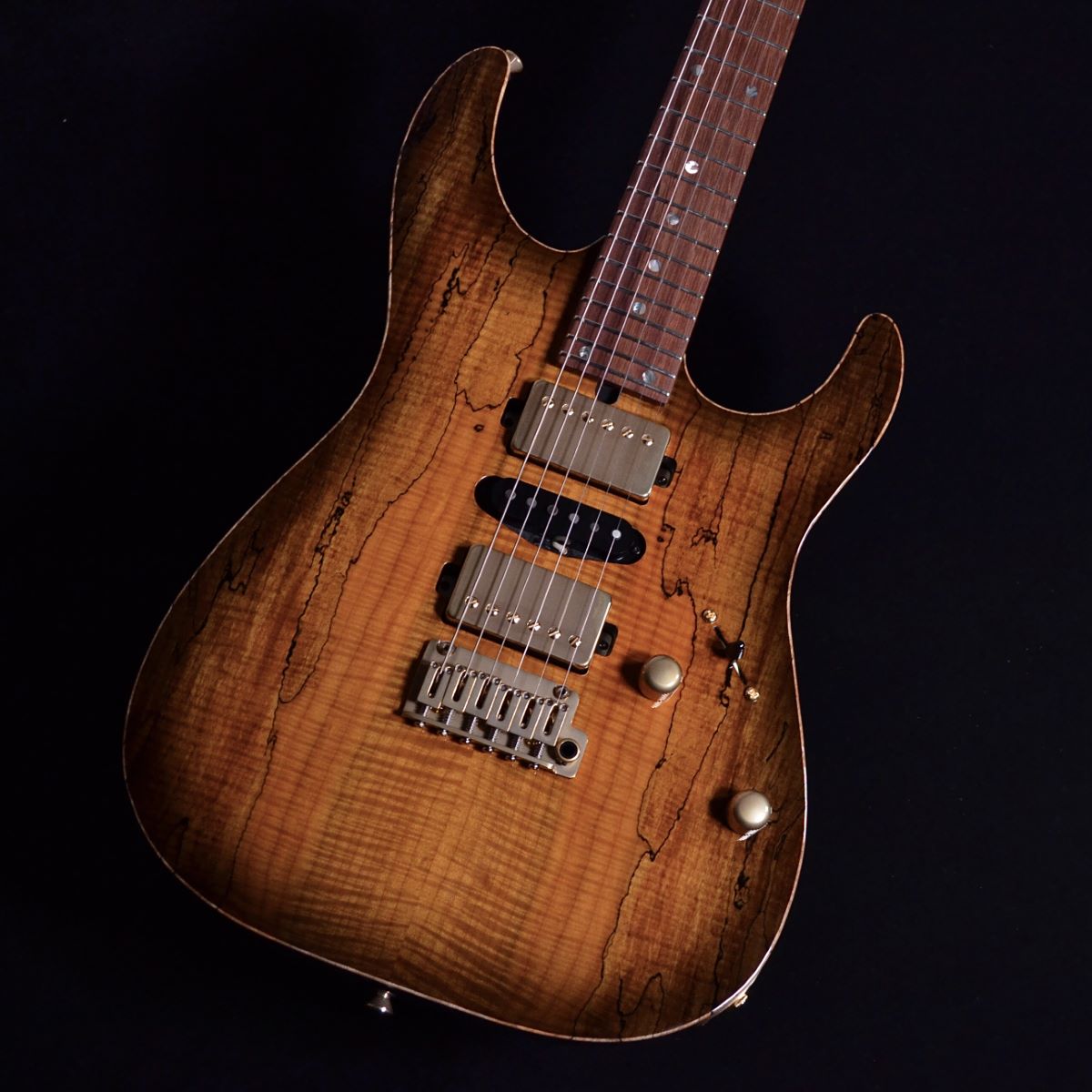 T's Guitars DST-Pro24 5A Roasted Flame Maple Neck / Brazilian