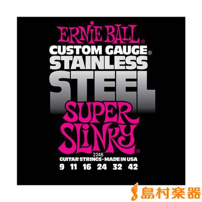 ERNiE BALL  2248 エレキギター弦 SUPER SLINKY Stainless アーニーボール 【 新宿ＰｅＰｅ店 】