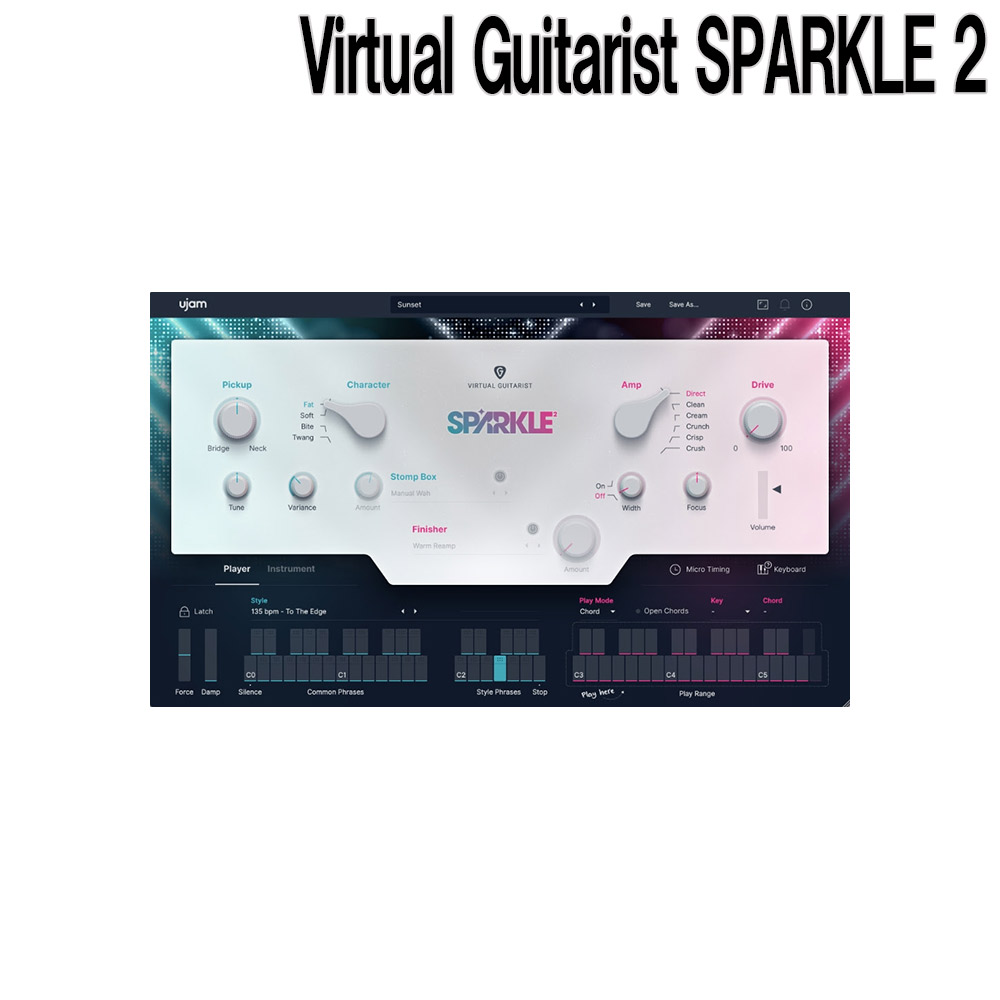 UJAM Virtual Guitarist SPARKLE 2 【代引き・返品不可】【ダウンロード版】 ユージャム 【 仙台ロフト店 】