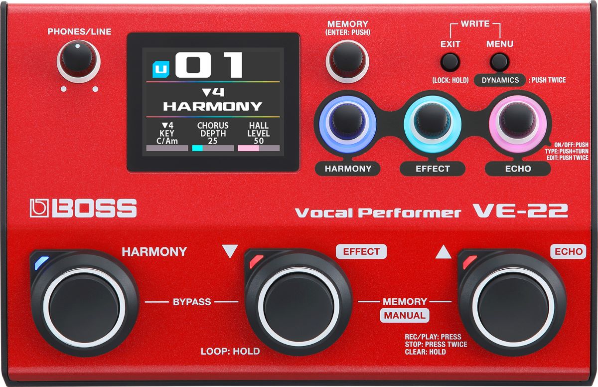 管理番号V8887-TGBOSS VOCAL PERFORMER【VE-5】ボーカルエフェクター 