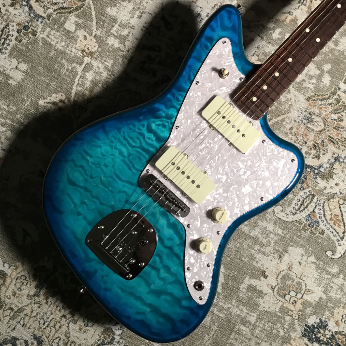 Fender Made in JAPAN 2024 Collection Hybrid II Jazzmaster QMT (Aquamarine/Rosewood)