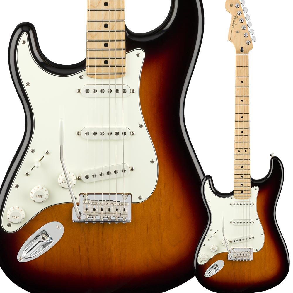 Fender Player Stratocaster Left-Handed, Maple Fingerboard, 3-Color