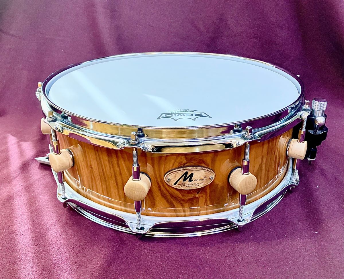 M drums 【現物写真】KR-1450-S/スネアドラム/くり抜き胴/桜材 エム