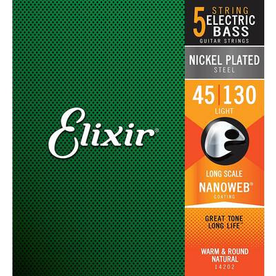 Elixir  NANOWEB ニッケル 45-130 5-String ライト #142025弦エレキベース弦 エリクサー 【 三宮オーパ店 】