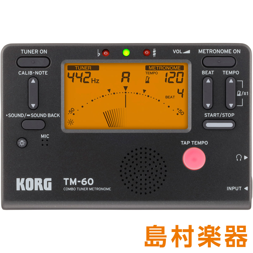 コルグ　【　TM-60　】　BK　KORG　イオンモール成田店　チューナーメトロノーム　島村楽器オンラインストア