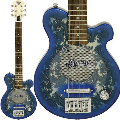 Pignose PGG-200PL ブルーペイズリー アンプ内蔵ミニエレキギター
