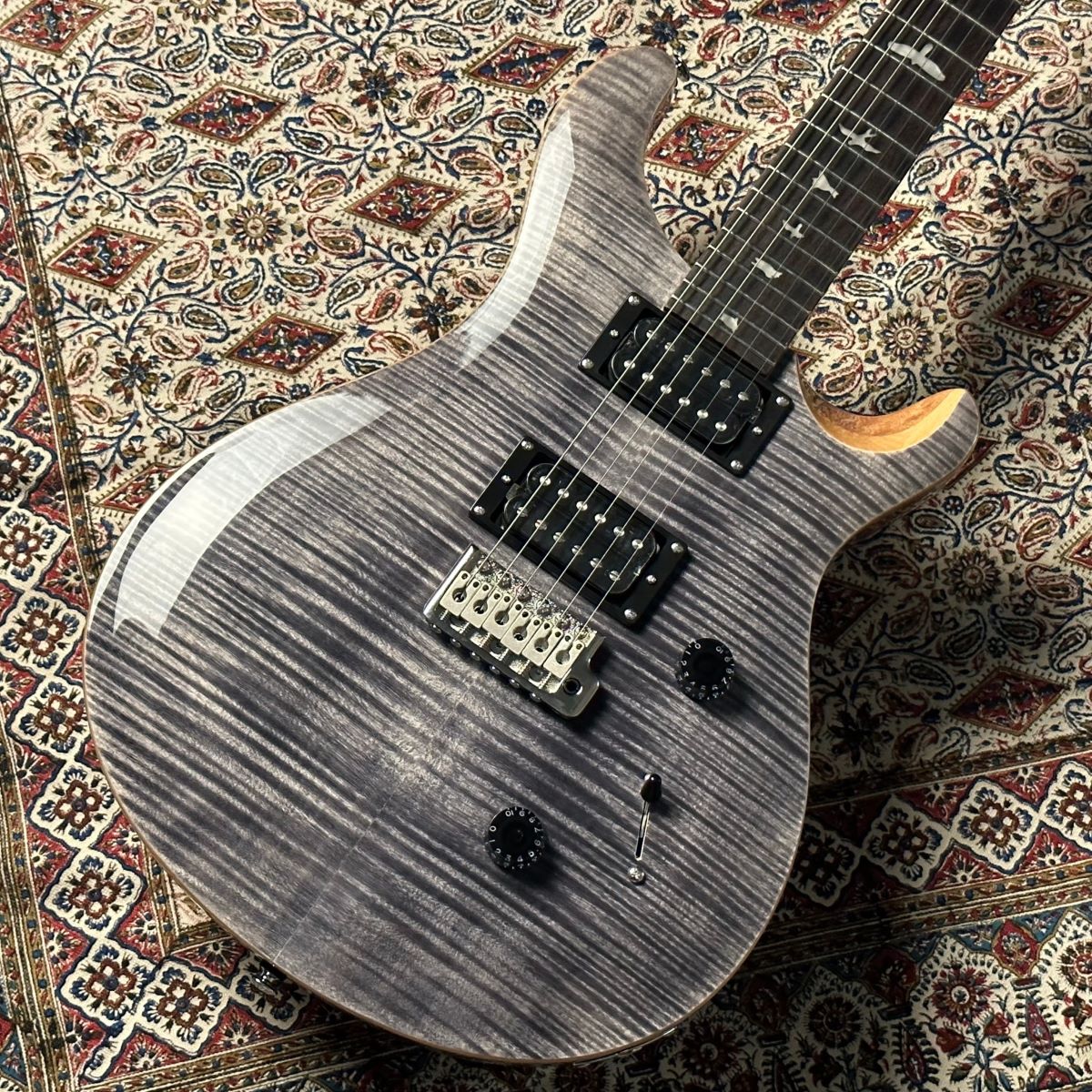 PRS SE CUSTOM 24 Ｃｈａｒｃｏａｌ Ｎａｔｕｒａｌ【3.87kg】 ポール ...