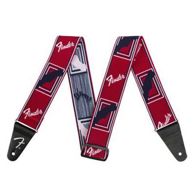 Fender  Weighless 2" Mono Strap Red/White/Blue ギターストラップ フェンダー 【 郡山アティ店 】
