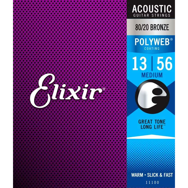 Elixir POLYWEB 80/20ブロンズ 13-56 ミディアム #11100アコースティックギター弦 エリクサー 【 郡山アティ店 】 |  島村楽器オンラインストア