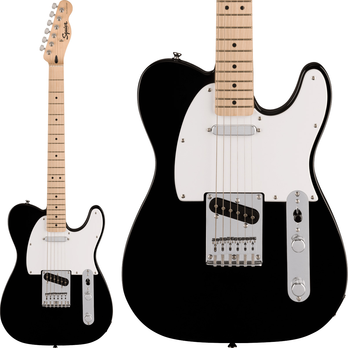 Squier by Fender SONIC TELECASTER Maple Fingerboard White Pickguard Black  スクワイヤー スクワイア 【 札幌ステラプレイス店 】 島村楽器オンラインストア