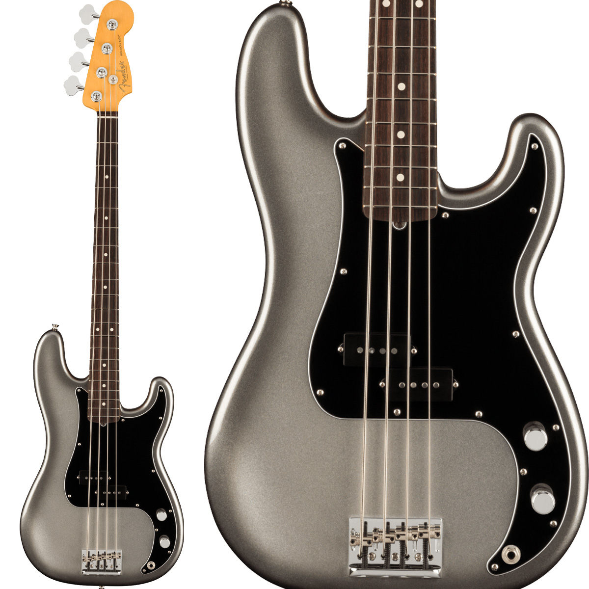Fender American Professional II Precision Bass, Rosewood Fingerboard,  Mercury エレキベース プレシジョンベース プレベ フェンダー 【 ミ・ナーラ奈良店 】