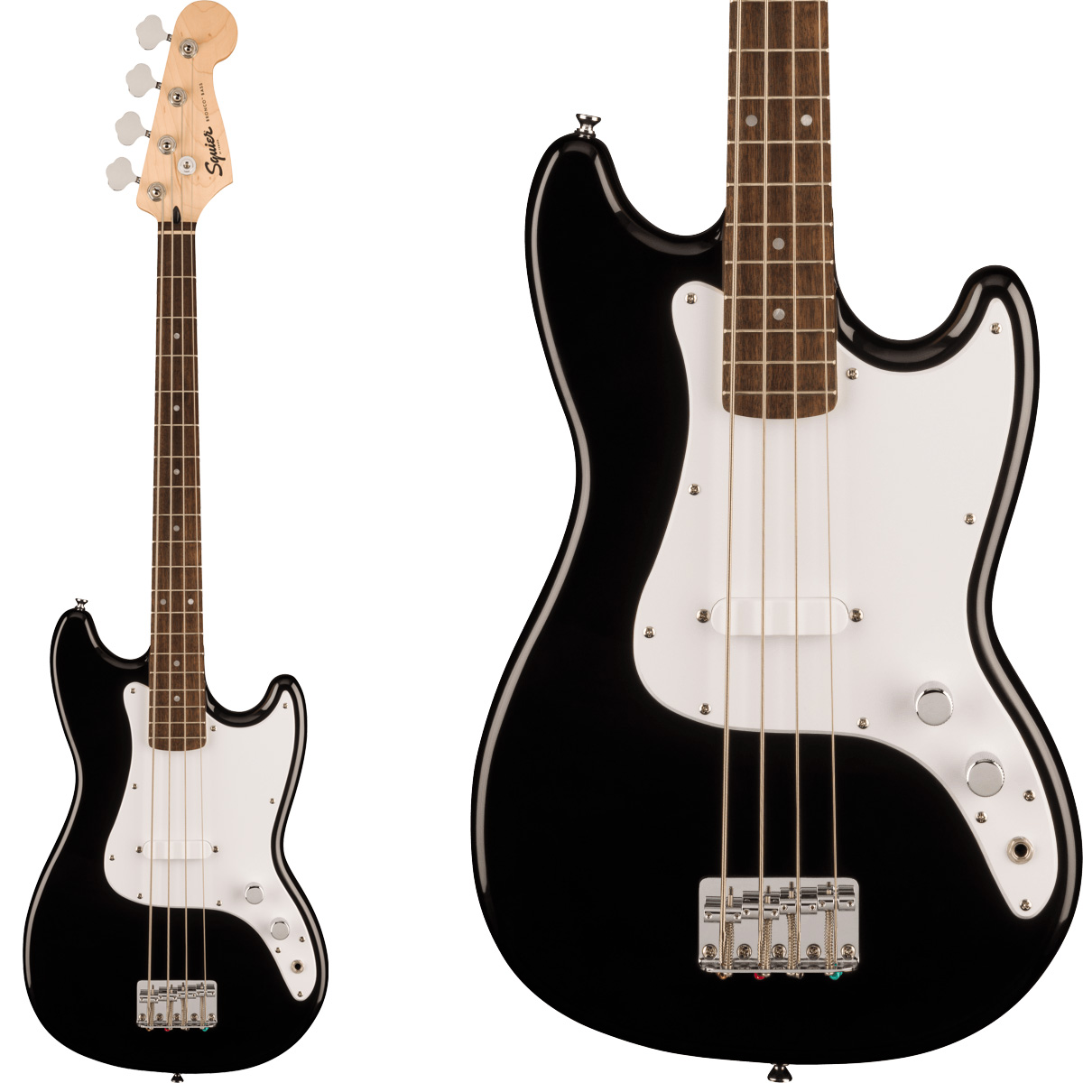 Squier by Fender SONiC Bronco Bass (Black/Laurel)