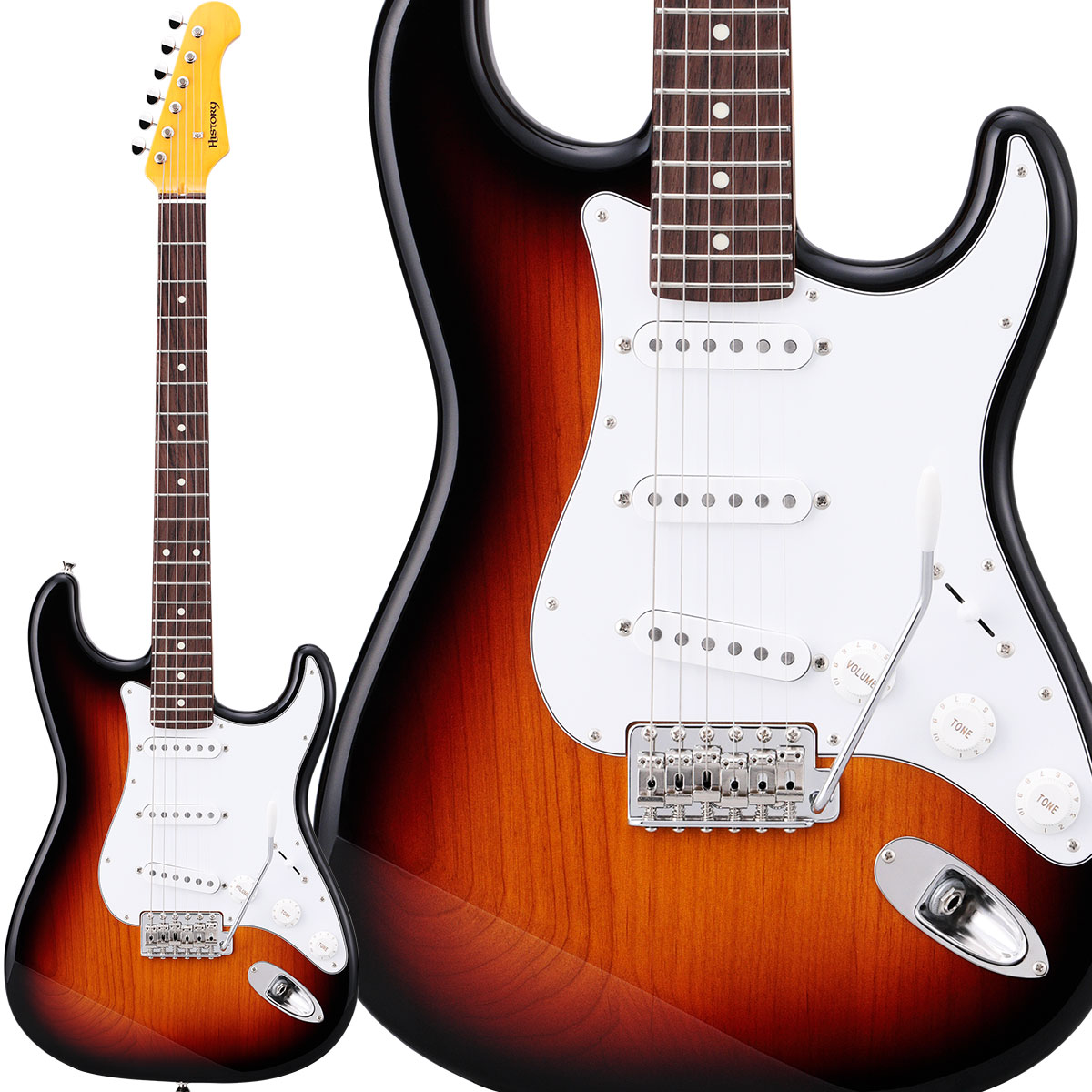 HISTORY HST-Standard 3TS 3Tone Sunburst エレキギター Standard