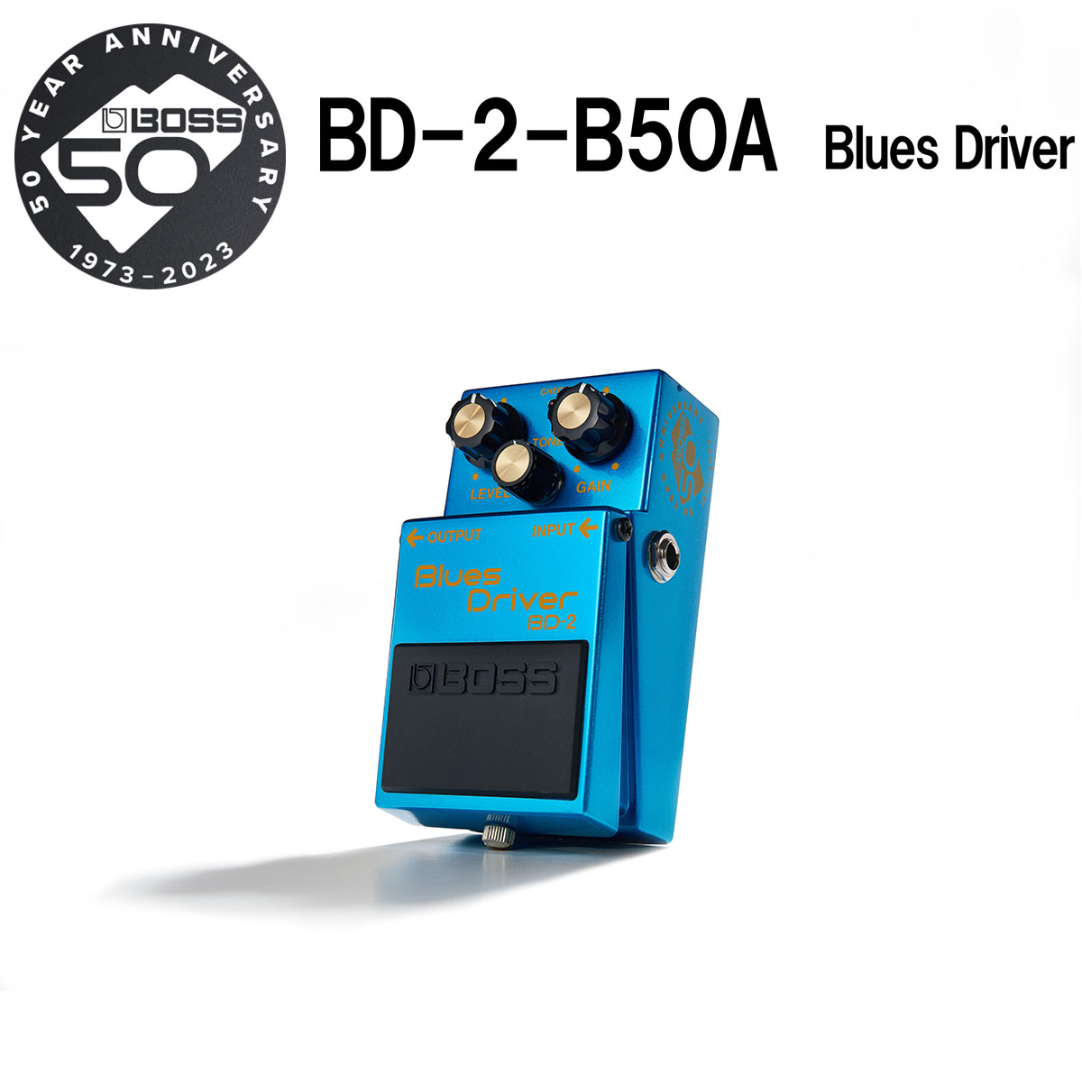 BOSS BD-2-B50A 50th Anniversary Pedals  【メタリック塗装筐体】【銀ネジ】【金色のノブ・キャップ】【記念エンブレム】 ボス 【 静岡パルコ店 】 | 島村楽器オンラインストア