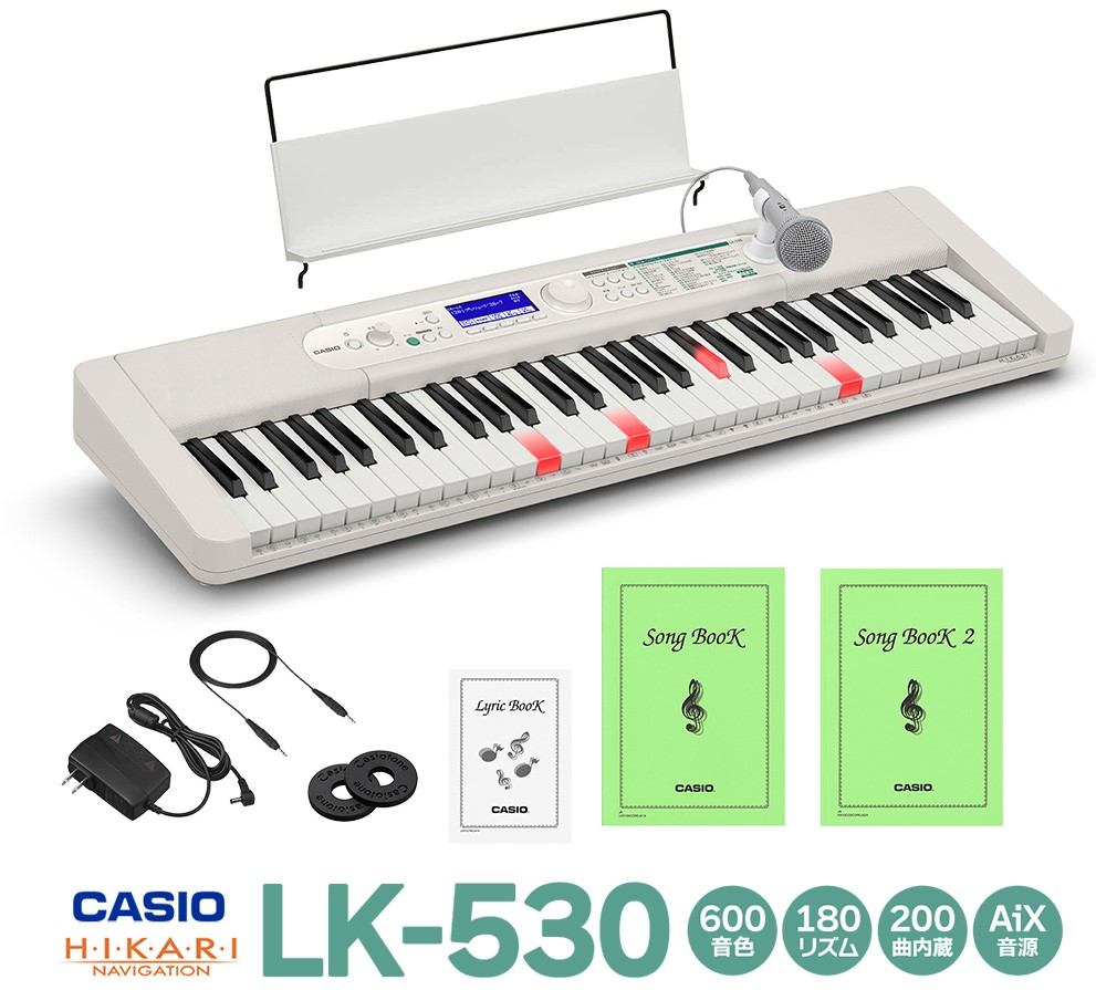 CASIO LK-201TV カシオ キーボード 光ナビゲーション 電子ピアノ 