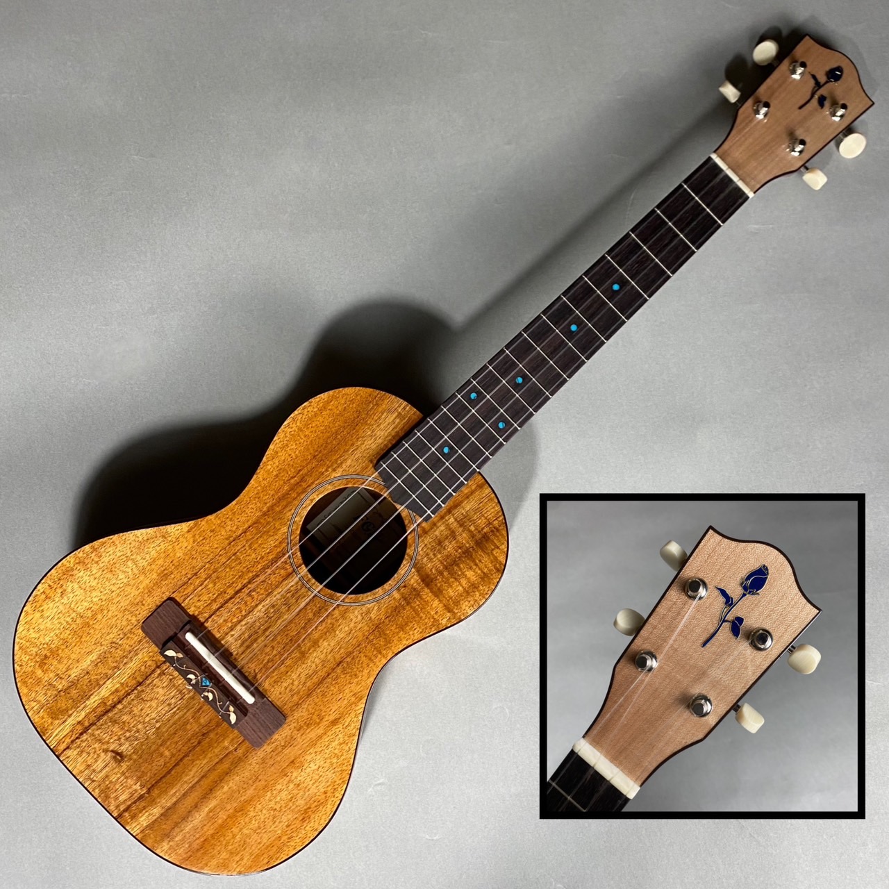 ギター　バラの木　ケース付き　付属品あり　中国製