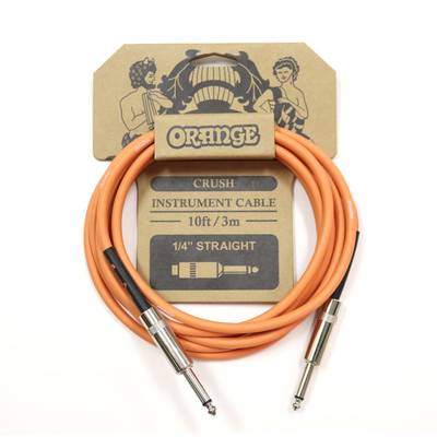 ORANGE  CRUSH Instrument Cable 10ft/3m 1/4" Straight CA034 シールド オレンジ 【 イオンモール草津店 】