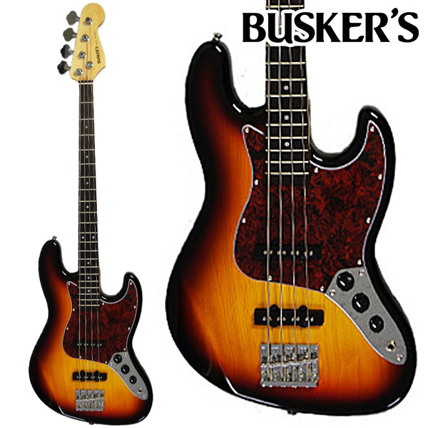 BUSKER'S BJB-3 3TS エレキベース ジャズベースタイプ バスカーズ 