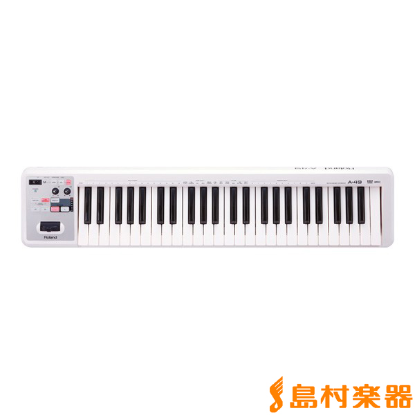 Roland A-49 (ホワイト) MIDIキーボード・コントローラー 49鍵盤A49 ローランド 【 パサージオ西新井店 】
