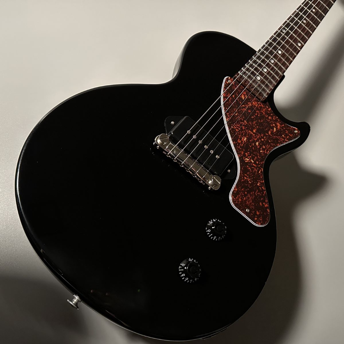 EPIPHONE by Gibson Les Paul junior Jr 黒rizgt楽器 - ギター