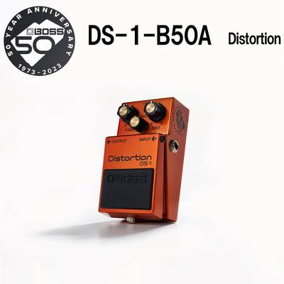 BOSS  DS-1-B50A 50th Anniversary Pedals 【メタリック塗装筐体】【銀ネジ】【金色のノブ・キャップ】【記念エンブレム】 ボス 【 アリオ橋本店 】