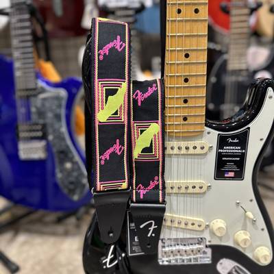 Fender Neon Monogrammed Strap Yellow/Pink ストラップ フェンダー