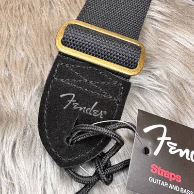 Fender 099-0667-006 ストラップ Cotton-Leather Oval with Logo 