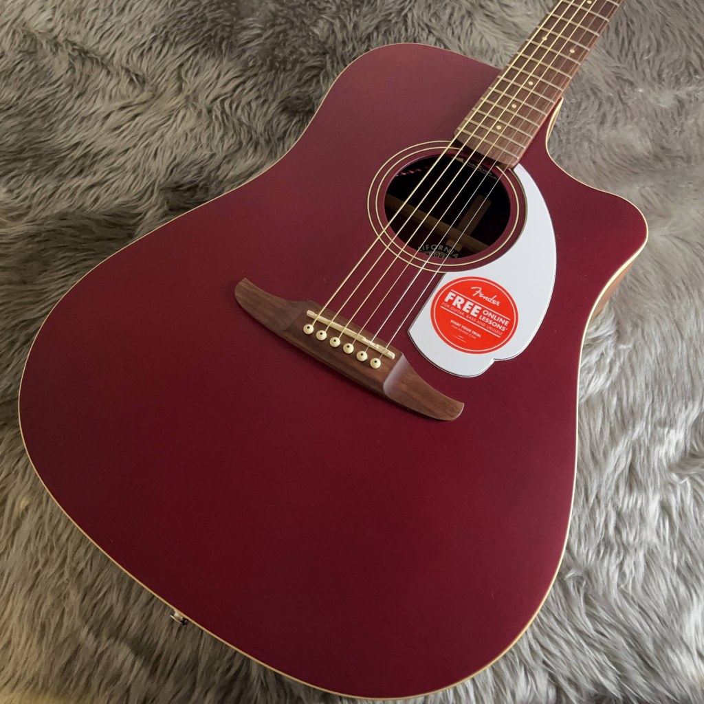 Fender Redondo Player Candy Apple Red エレアコギター【現物写真