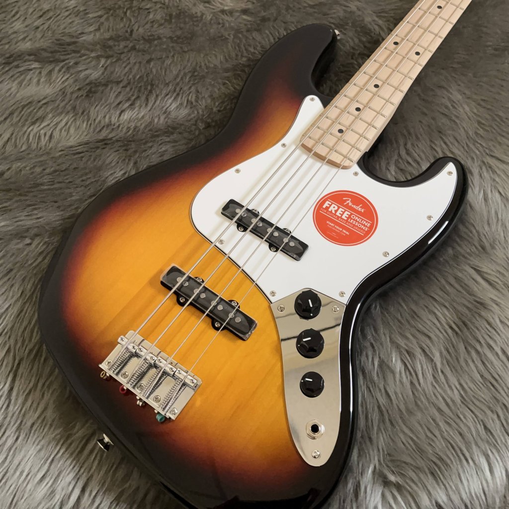 Squier by Fender  Affinity Series Jazz Bass Maple Fingerboard White Pickguard 3-Color Sunburst エレキベース ジャズベース【現物写真】【重量：3.9Kg】 スクワイヤー / スクワイア 【 ららぽーと甲子園店 】