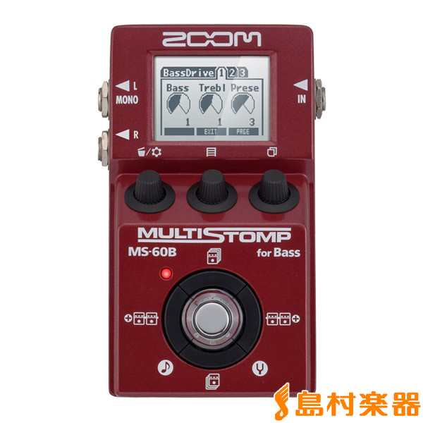 ZOOM MS-60B for Bass MULTISTOMP ベース用マルチエフェクターMS60B ズーム 【 イオンモール船橋店 】