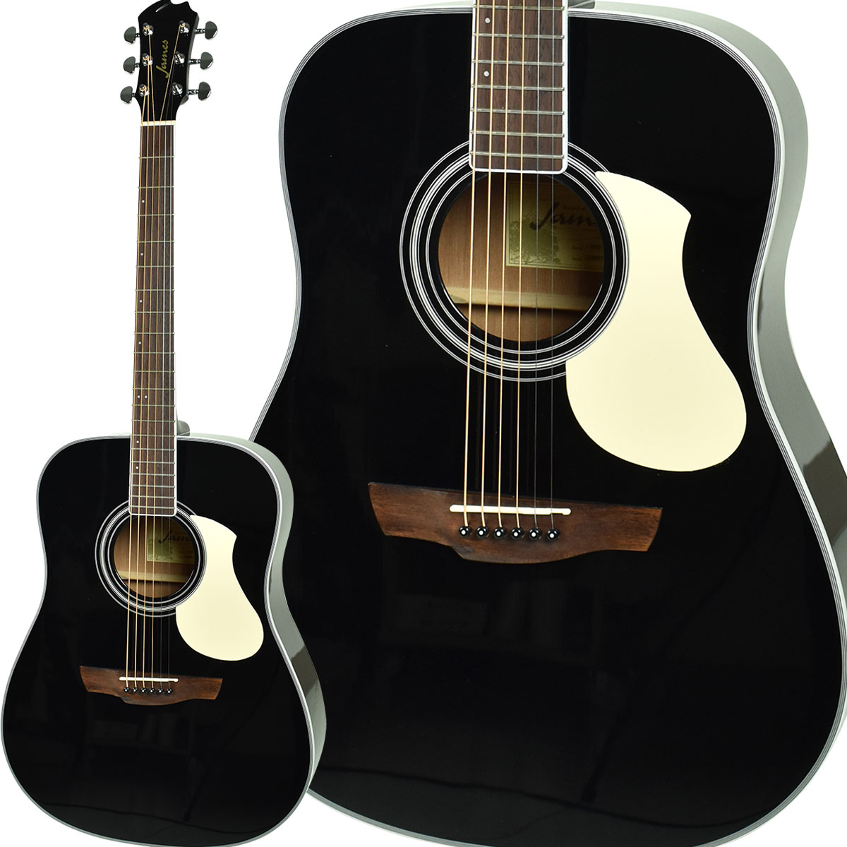 James J-300D Black アコースティックギター ドレッドノートタイプJ300D ジェームス 【 イオンモール春日部店 】