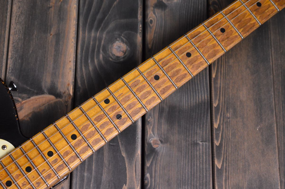 Nacho Guitars 1950-52 Whiteguard Medium Aging/C neck Black ナチョ 
