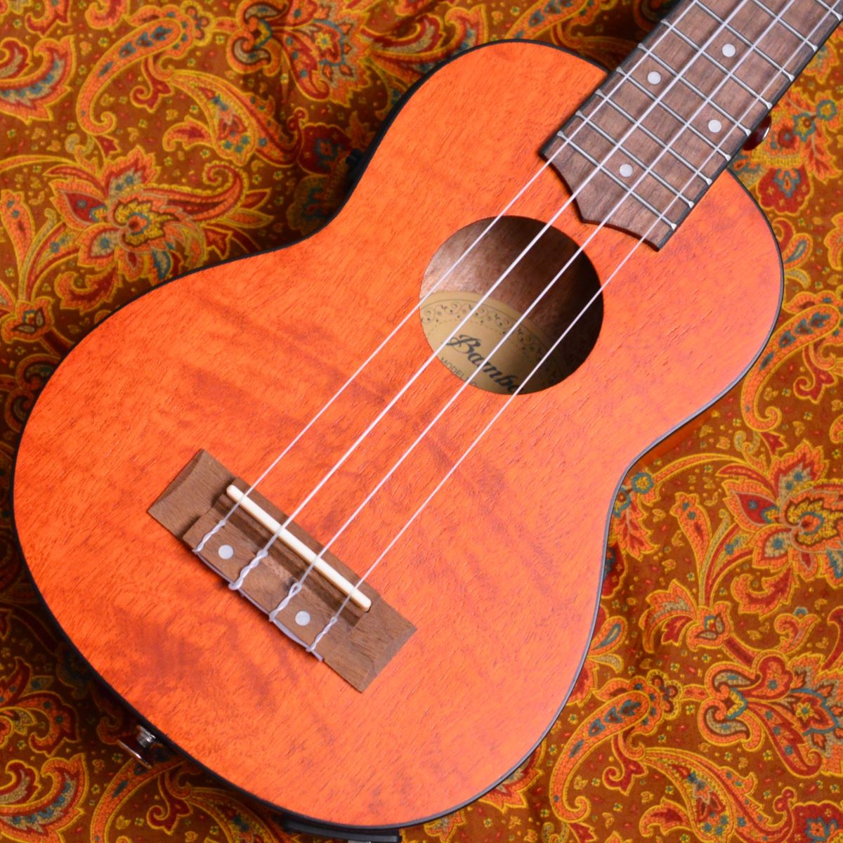 Bamboo Guitars Exotic Mahogany Soprano Ukulele w/EQ ソプラノ 