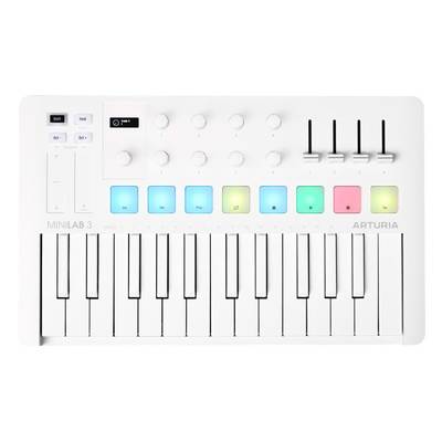 ARTURIA  【数量限定】MINILAB 3 ALPINE WHITE (アルパイン・ホワイト) USB MIDIキーボード 25鍵盤 ミニ鍵盤 アートリア 【 梅田ロフト店 】