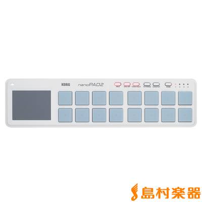 KORG  nanoPAD2 WH (ホワイト) MIDIコントローラー スリムライン USB コルグ 【 梅田ロフト店 】