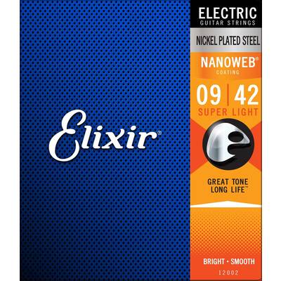 Elixir  NANOWEB 09-42 スーパーライト #12002エレキギター弦 エリクサー 【 くずはモール店 】