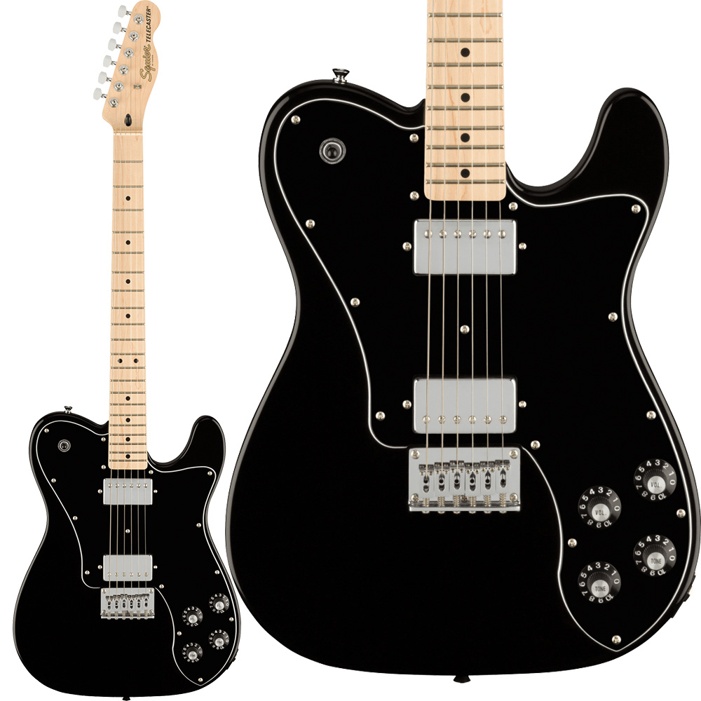 Squier by Fender Affinity Series Telecaster Deluxe Maple Fingerboard Black  Pickguard Black エレキギター テレキャスター スクワイヤー / スクワイア 【 くずはモール店 】