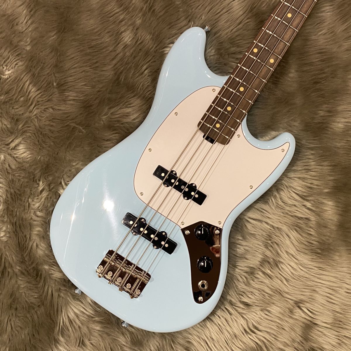 Squier by Fender Bronco Bass Sonic Blue ブロンコベース ショート 