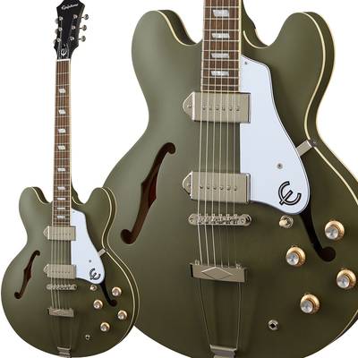 Epiphone Casino Worn Worn Olive Drab フルアコギター カジノ