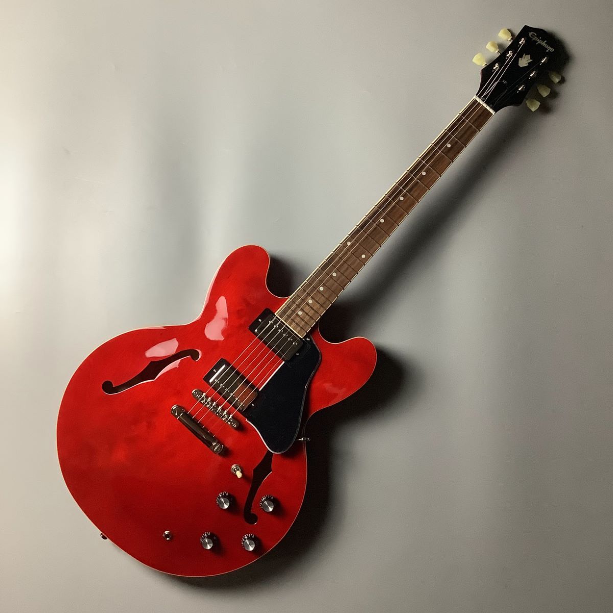ギター エピフォン Dot ES-335 cherryセミアコ チェリー 