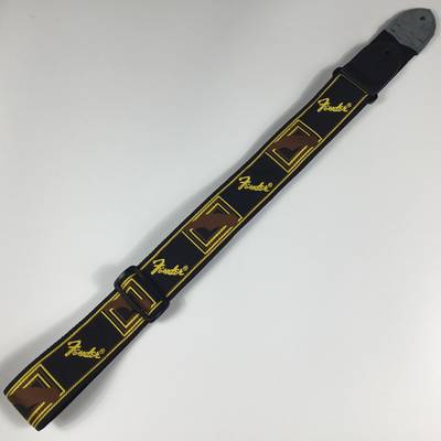 Fender  Monogrammed Straps 099-0681-000 ストラップ モノグラム [Black/Yellow/Brown]0990681000 フェンダー 【 ＴＨＥ　ＯＵＴＬＥＴＳ　ＨＩＲＯＳＨＩＭＡ店 】