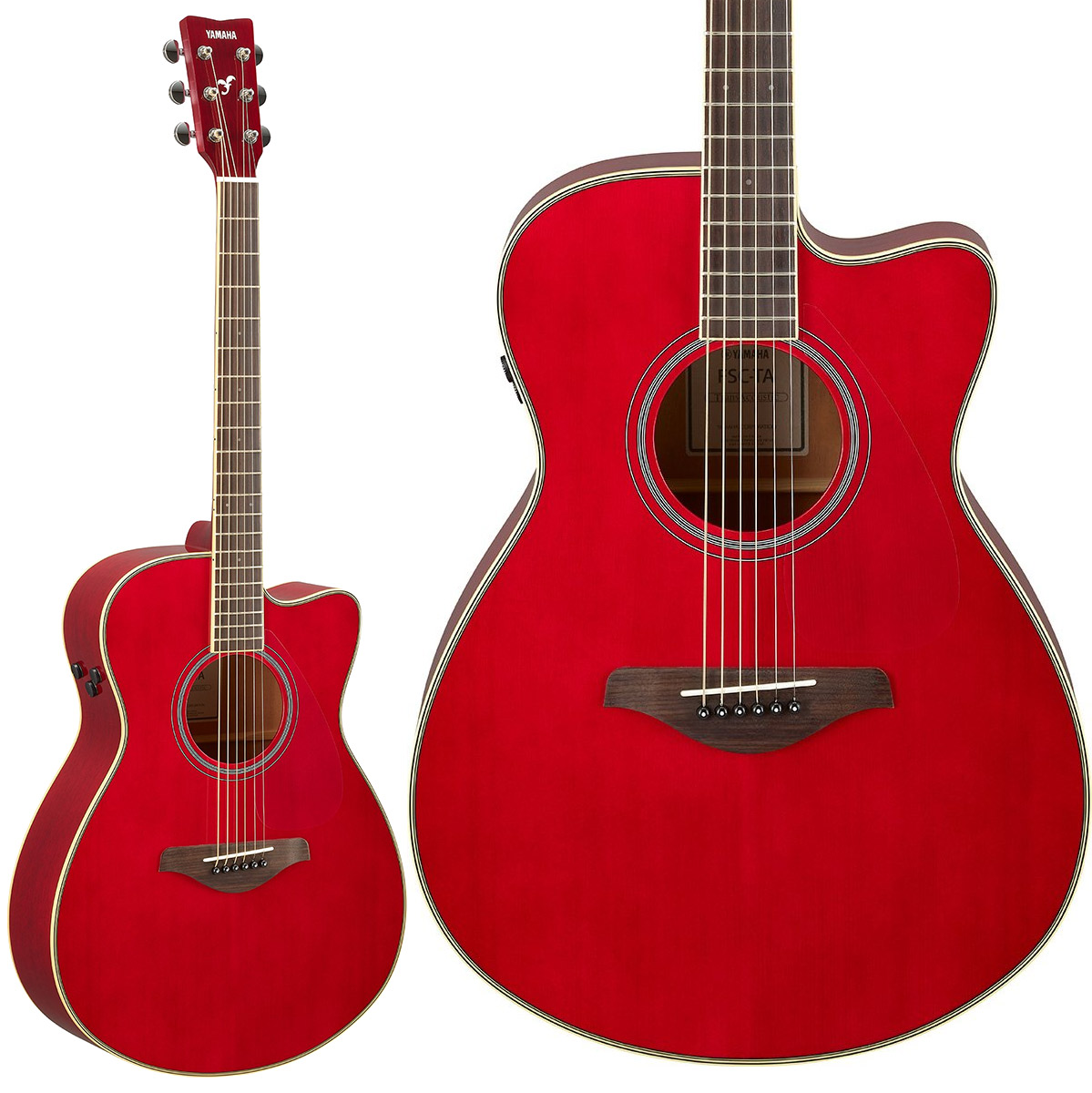 FSC-TA トランスアコースティック　赤ギター