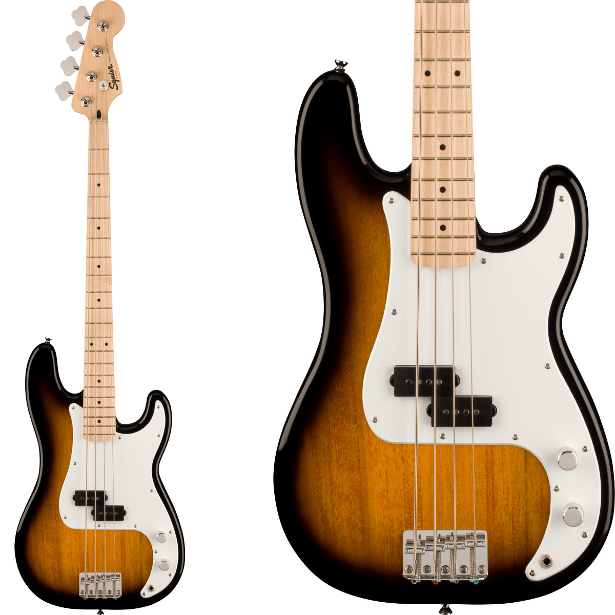 Squier by Fender SONIC PRECISION BASS Maple Fingerboard White Pickguard  2-Color Sunburst プレシジョンベース プレベソニック スクワイヤー / スクワイア 【 あべのａｎｄ店 】