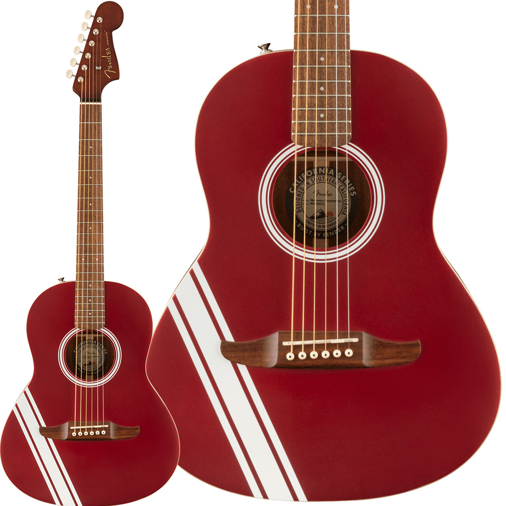 Fender Sonoran Mini Candy Apple Red with Competition Stripes アコースティックギター  ミニギター ギグバッグ付属 フェンダー 【 あべのａｎｄ店 】